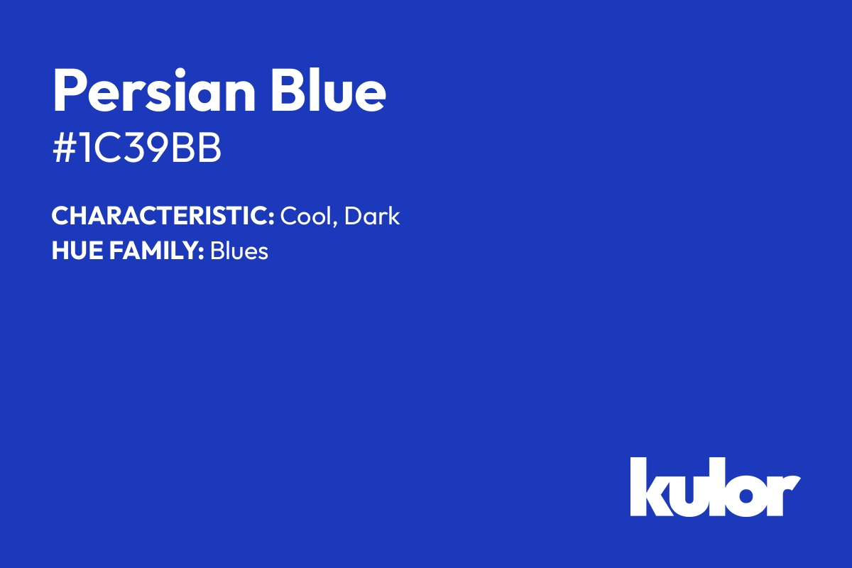 Persian Blue is a color with a HTML hex code of #1c39bb.