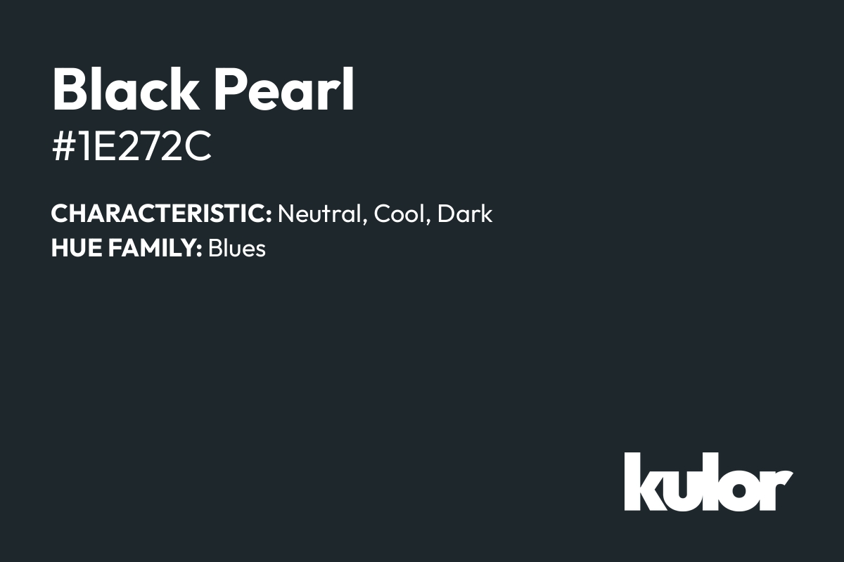 Black Pearl is a color with a HTML hex code of #1e272c.