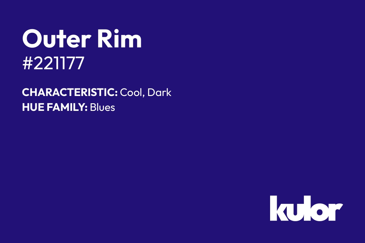 Outer Rim is a color with a HTML hex code of #221177.