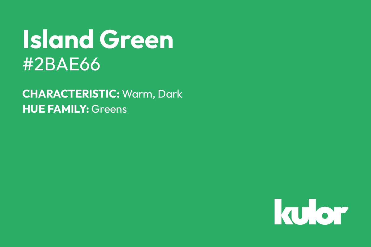 Island Green is a color with a HTML hex code of #2bae66.