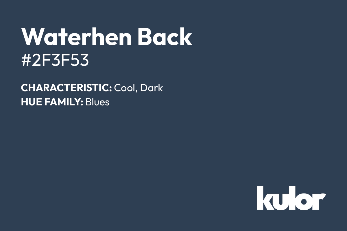 Waterhen Back is a color with a HTML hex code of #2f3f53.