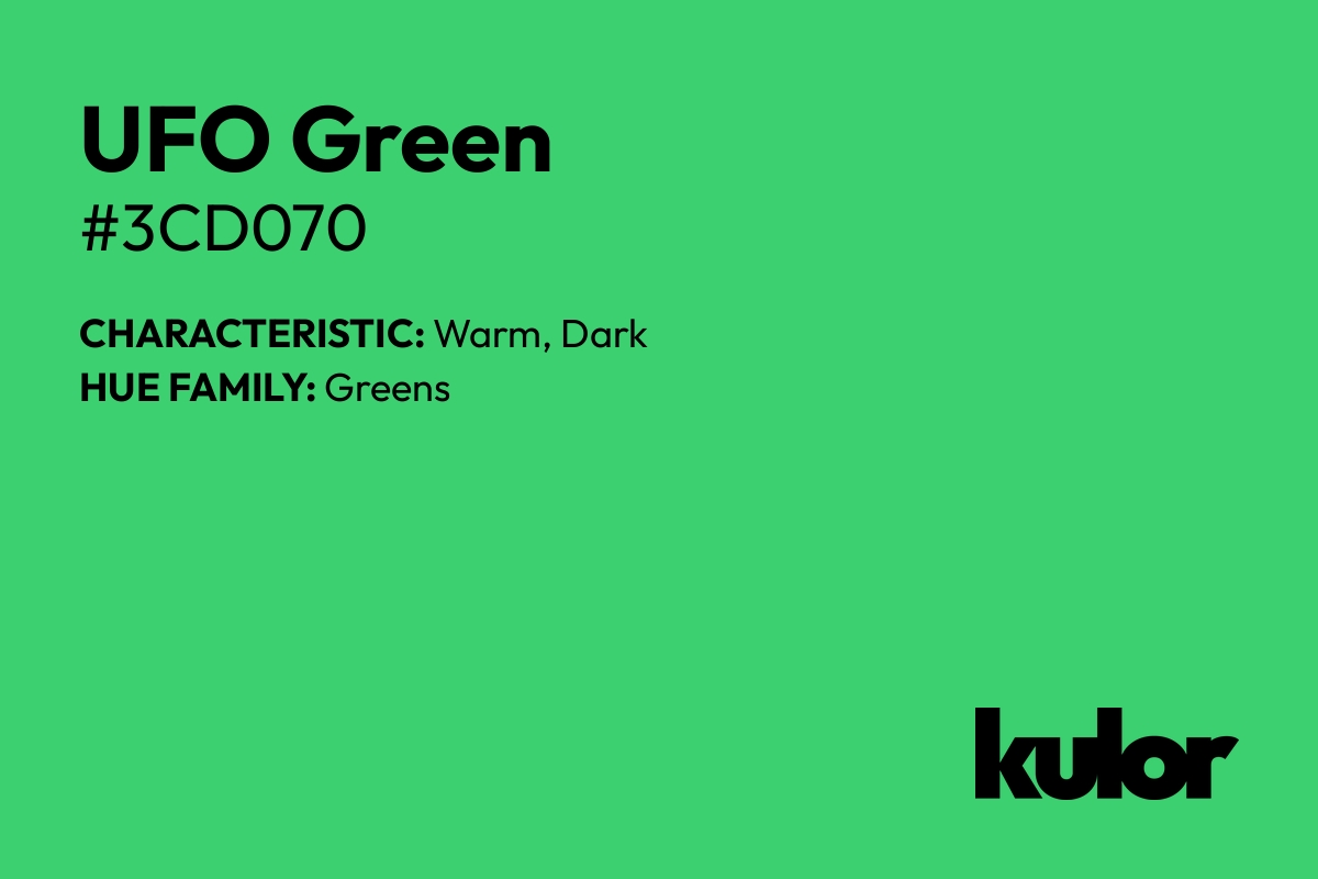 UFO Green is a color with a HTML hex code of #3cd070.