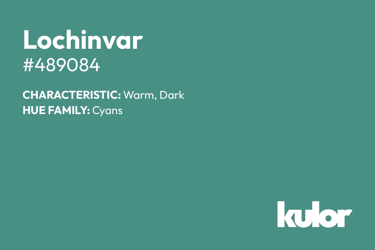 Lochinvar is a color with a HTML hex code of #489084.