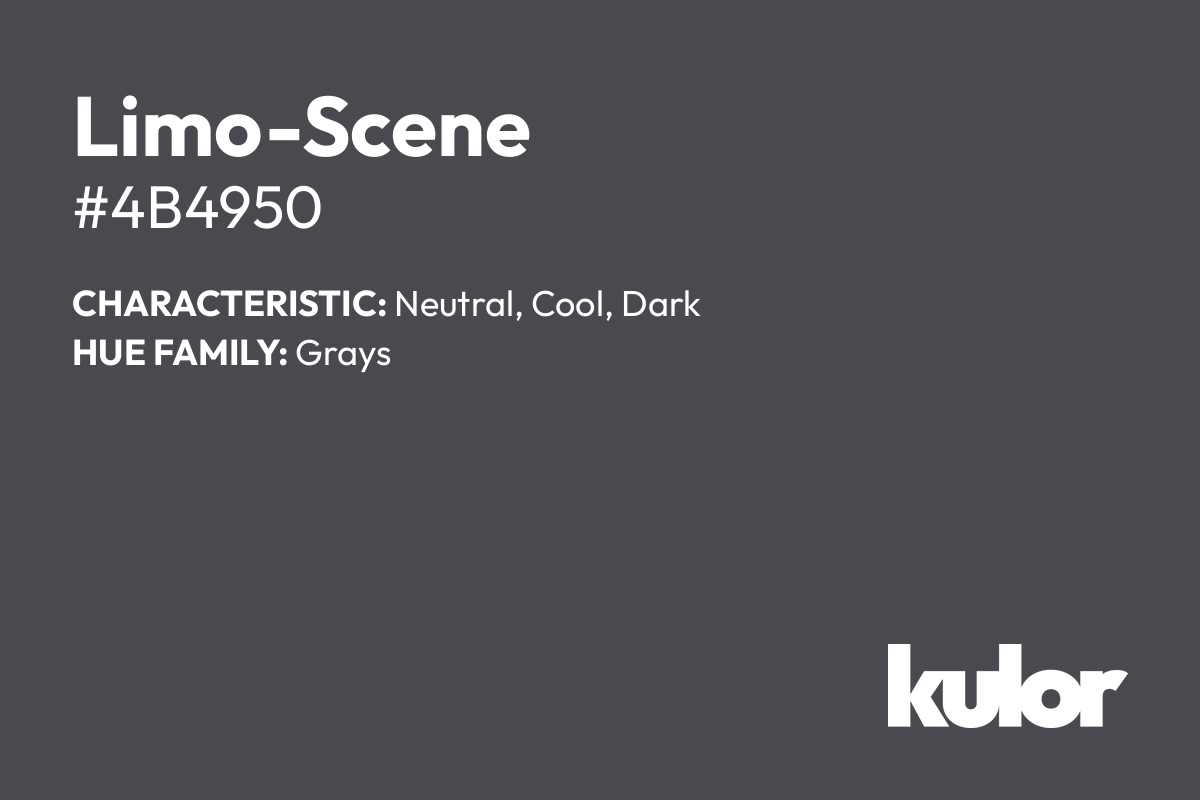 Limo-Scene is a color with a HTML hex code of #4b4950.