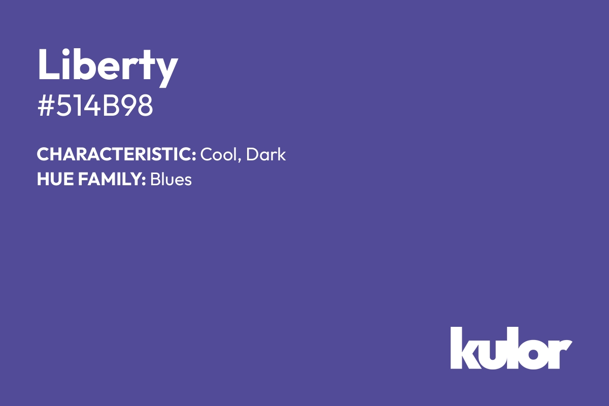 Liberty is a color with a HTML hex code of #514b98.