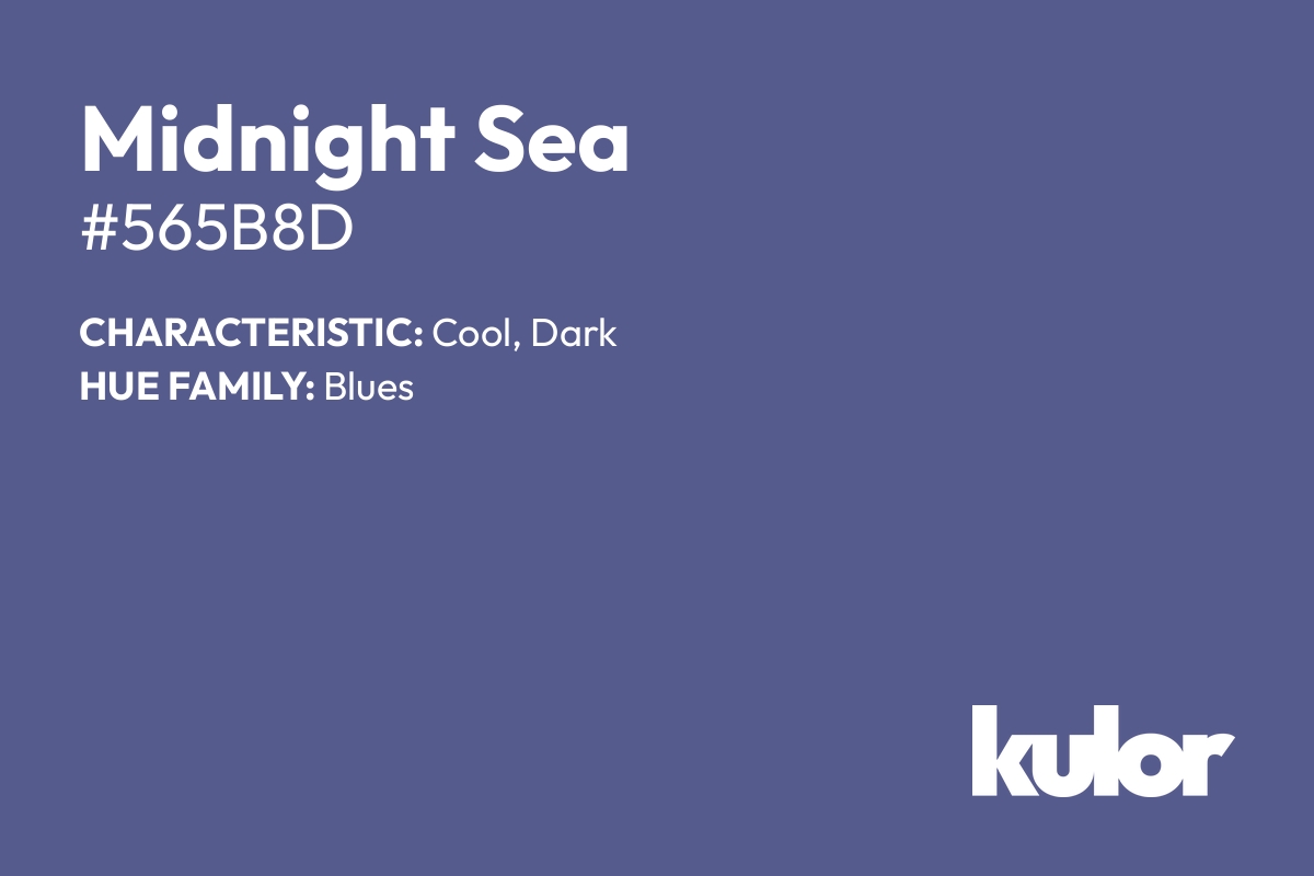 Midnight Sea is a color with a HTML hex code of #565b8d.