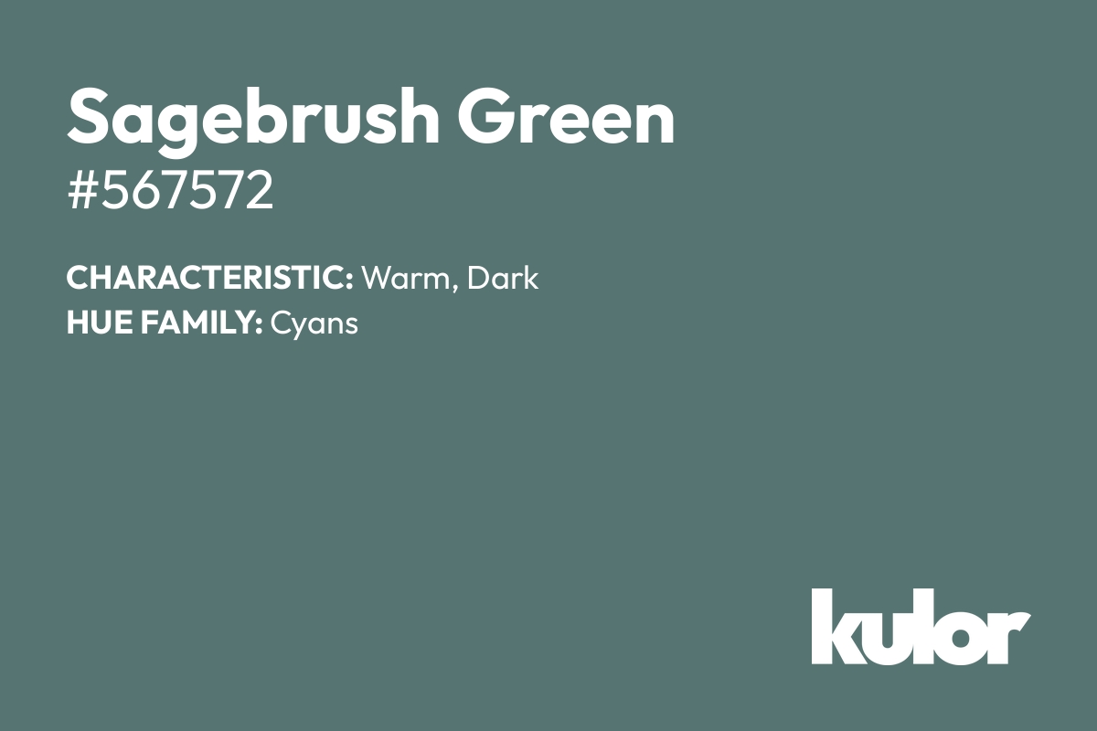 Sagebrush Green is a color with a HTML hex code of #567572.