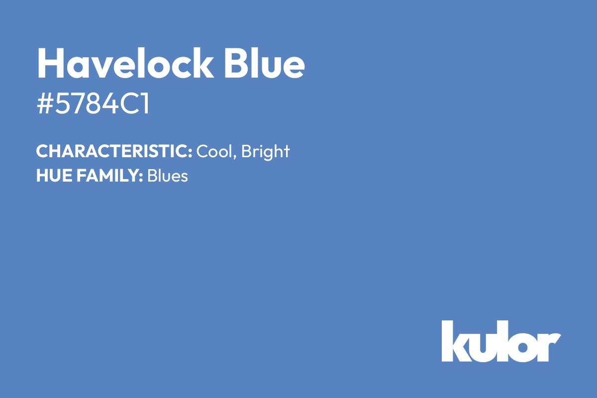 Havelock Blue is a color with a HTML hex code of #5784c1.