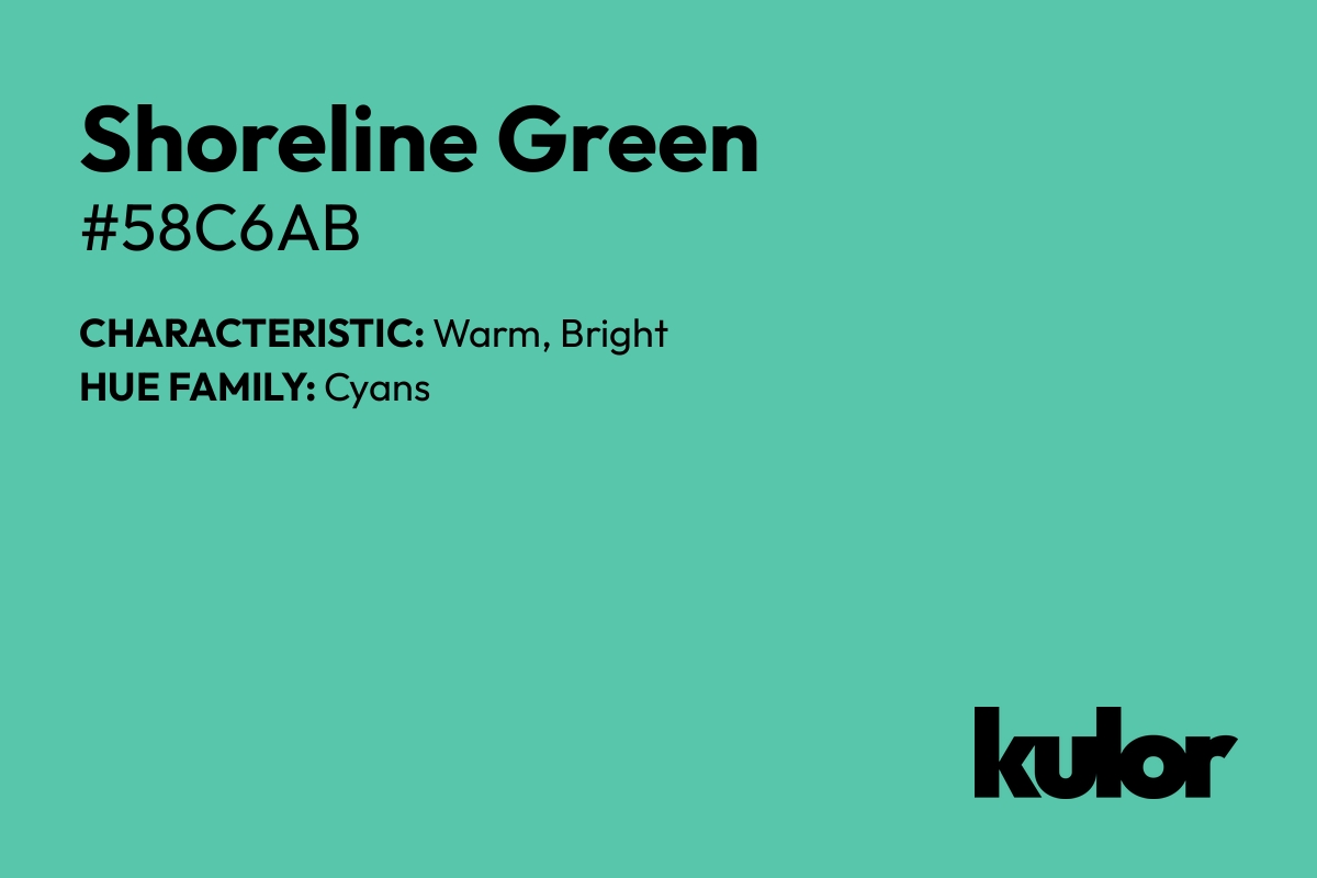 Shoreline Green is a color with a HTML hex code of #58c6ab.