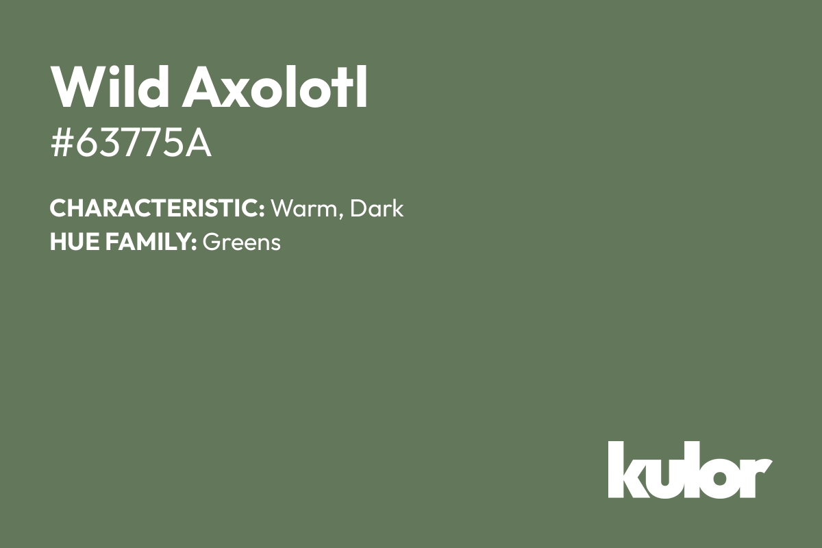 Wild Axolotl is a color with a HTML hex code of #63775a.