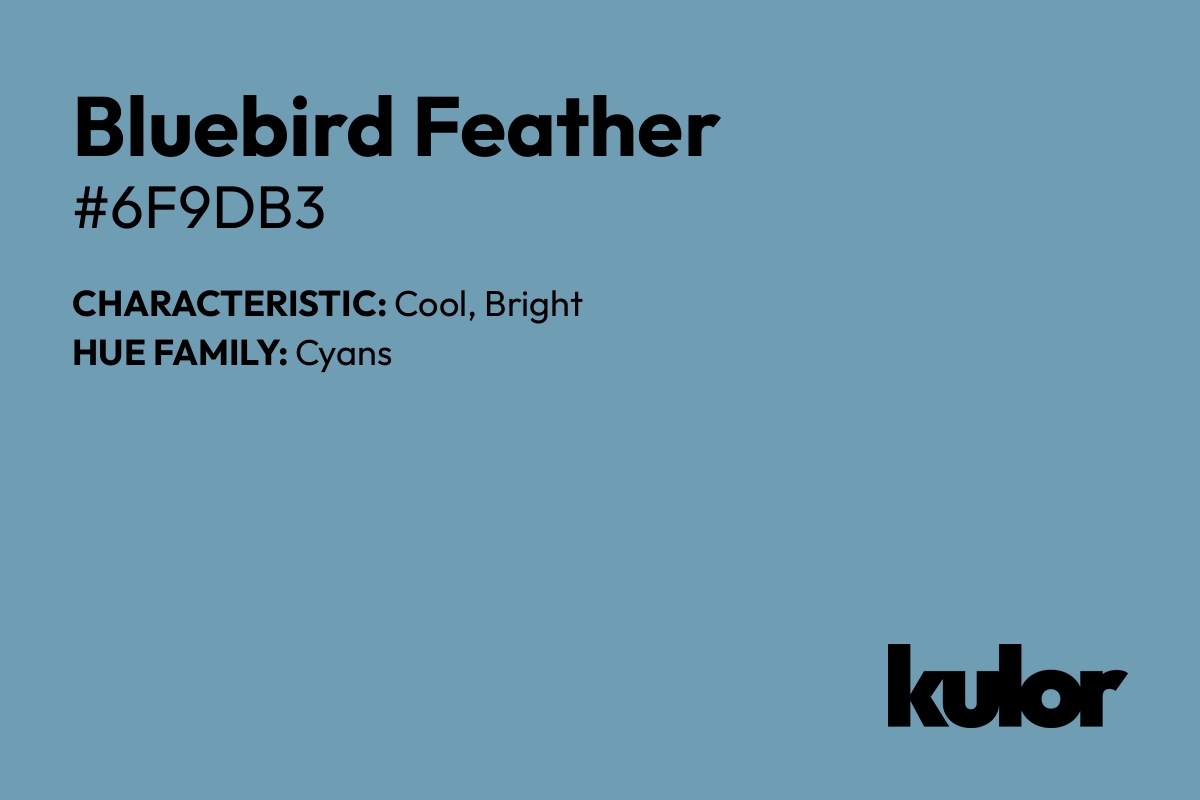 Bluebird Feather is a color with a HTML hex code of #6f9db3.