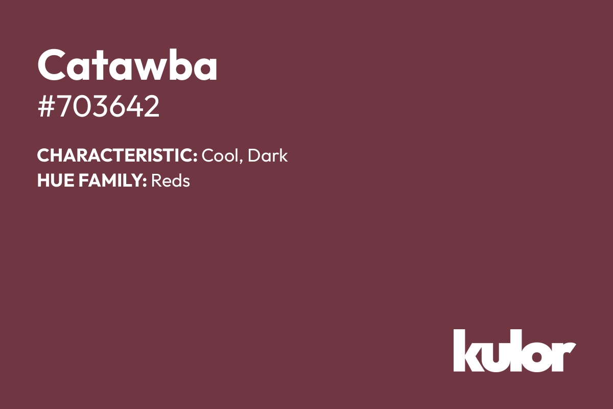 Catawba is a color with a HTML hex code of #703642.