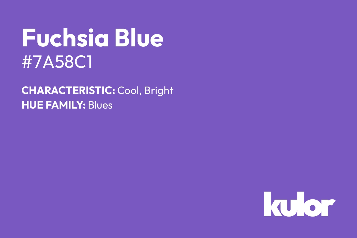 Fuchsia Blue is a color with a HTML hex code of #7a58c1.