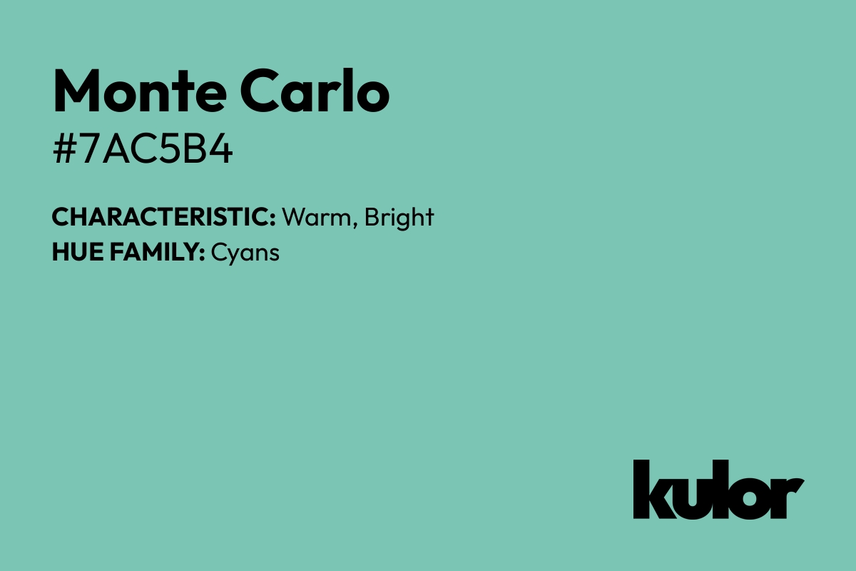 Monte Carlo is a color with a HTML hex code of #7ac5b4.