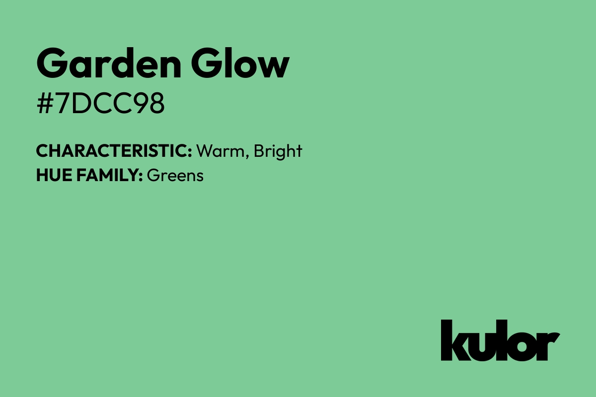 Garden Glow is a color with a HTML hex code of #7dcc98.