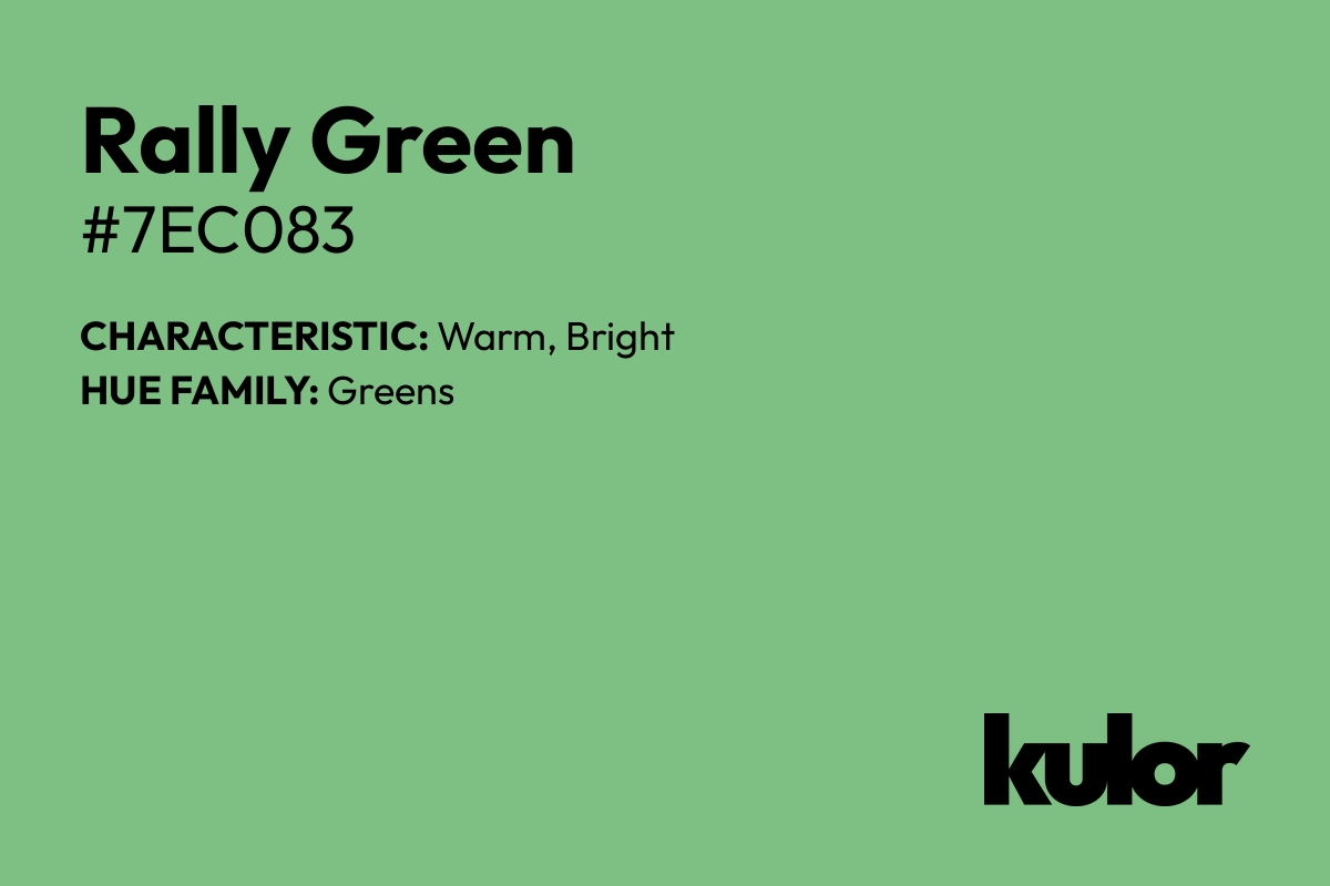 Rally Green is a color with a HTML hex code of #7ec083.