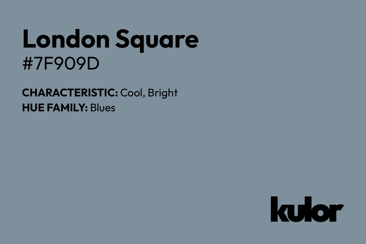 London Square is a color with a HTML hex code of #7f909d.