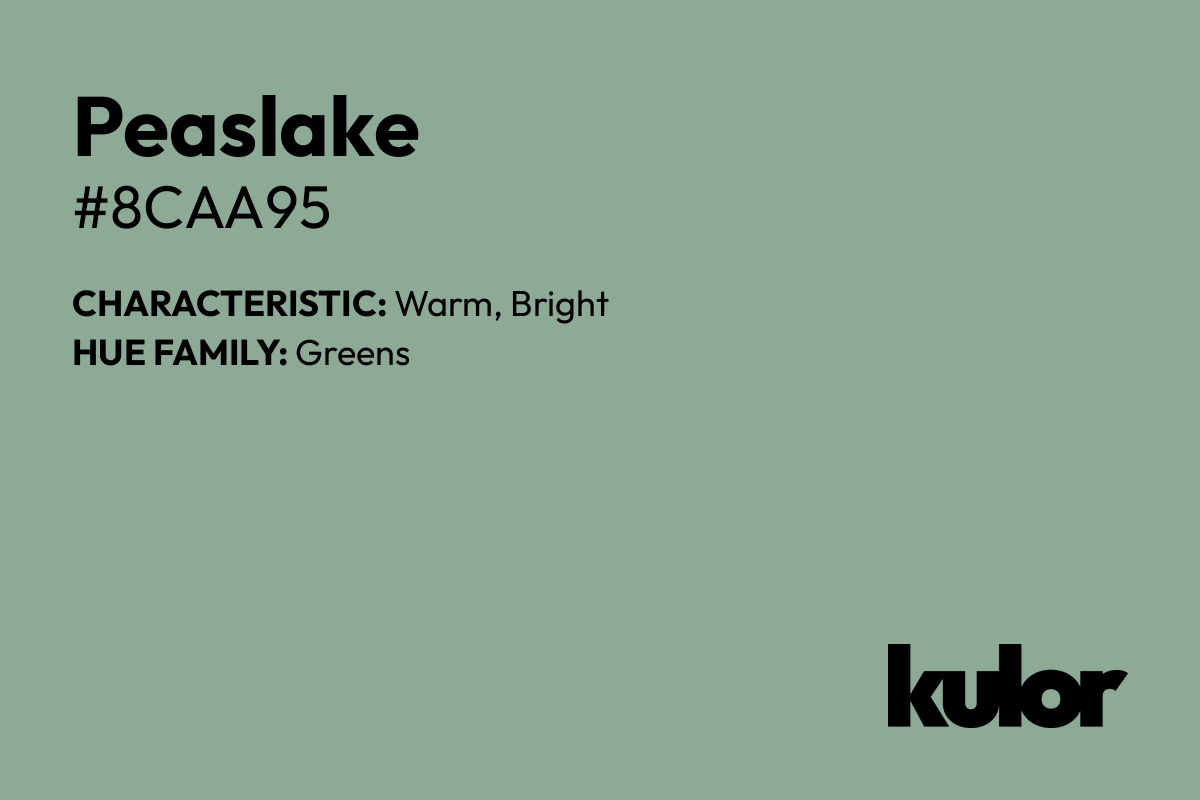 Peaslake is a color with a HTML hex code of #8caa95.