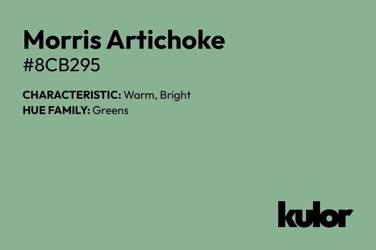 Morris Artichoke is a color with a HTML hex code of #8cb295.