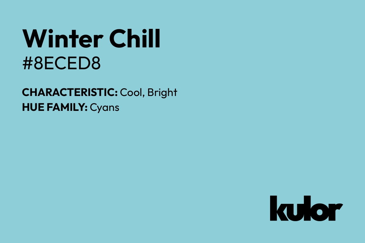 Winter Chill is a color with a HTML hex code of #8eced8.