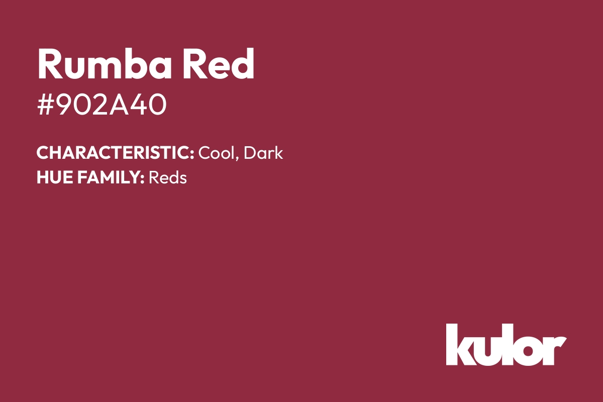 Rumba Red is a color with a HTML hex code of #902a40.