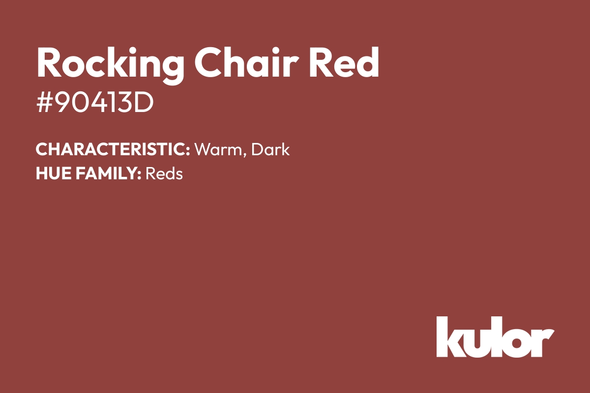 Rocking Chair Red is a color with a HTML hex code of #90413d.