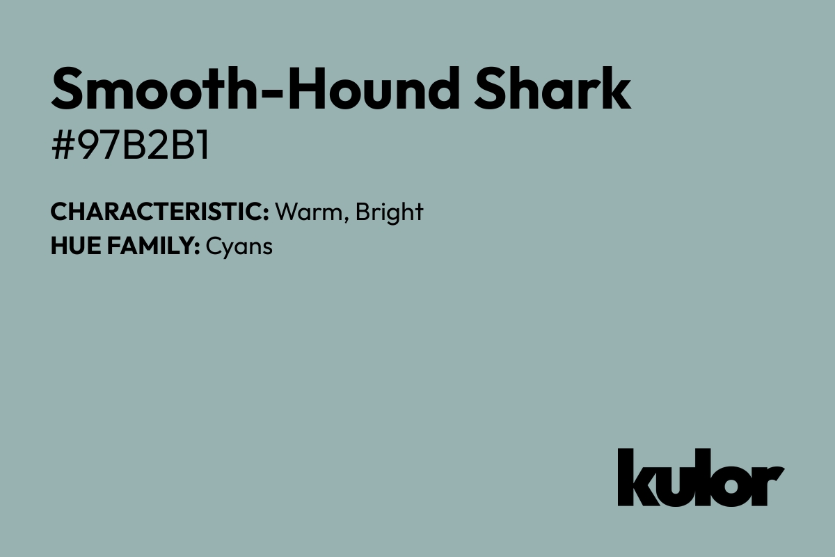 Smooth-Hound Shark is a color with a HTML hex code of #97b2b1.