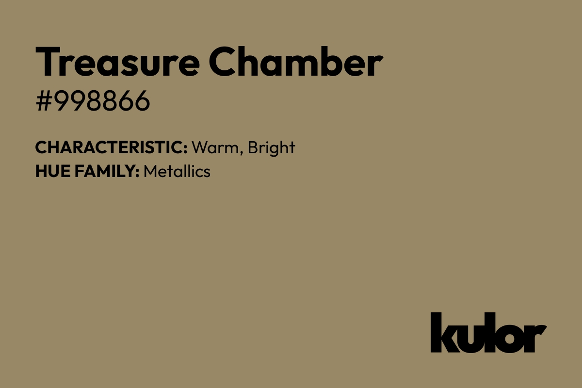 Treasure Chamber is a color with a HTML hex code of #998866.