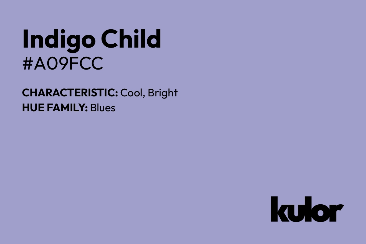 Indigo Child is a color with a HTML hex code of #a09fcc.