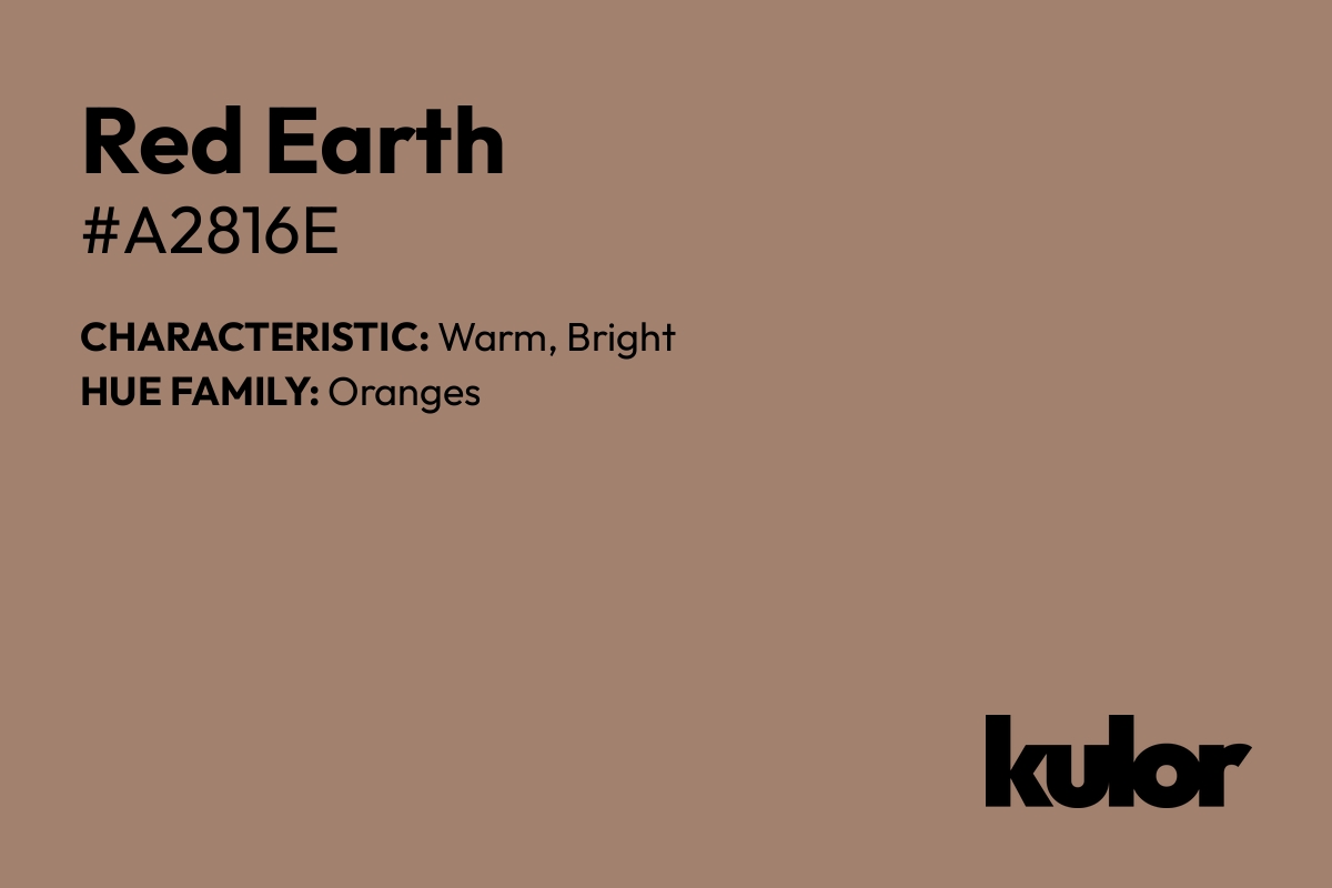 Red Earth is a color with a HTML hex code of #a2816e.