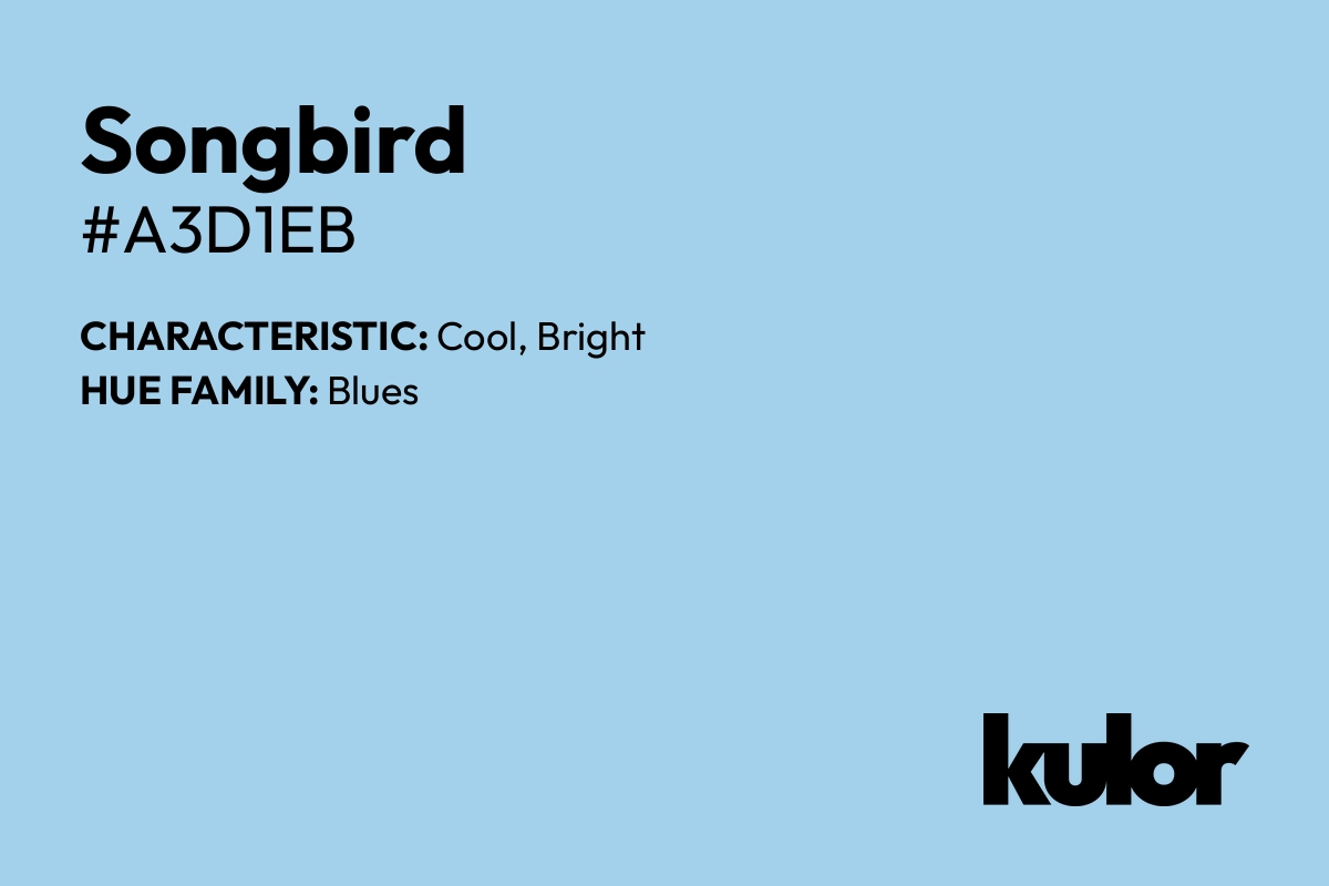 Songbird is a color with a HTML hex code of #a3d1eb.