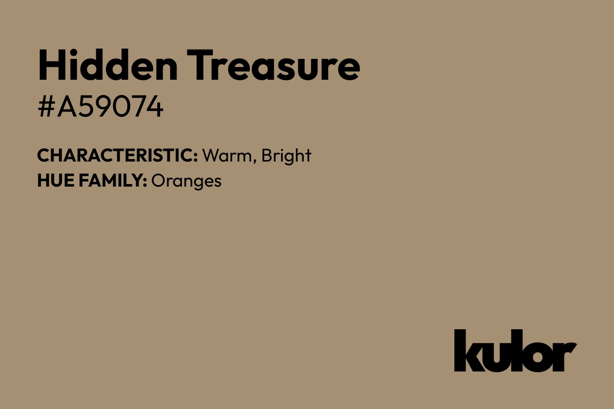 Hidden Treasure is a color with a HTML hex code of #a59074.