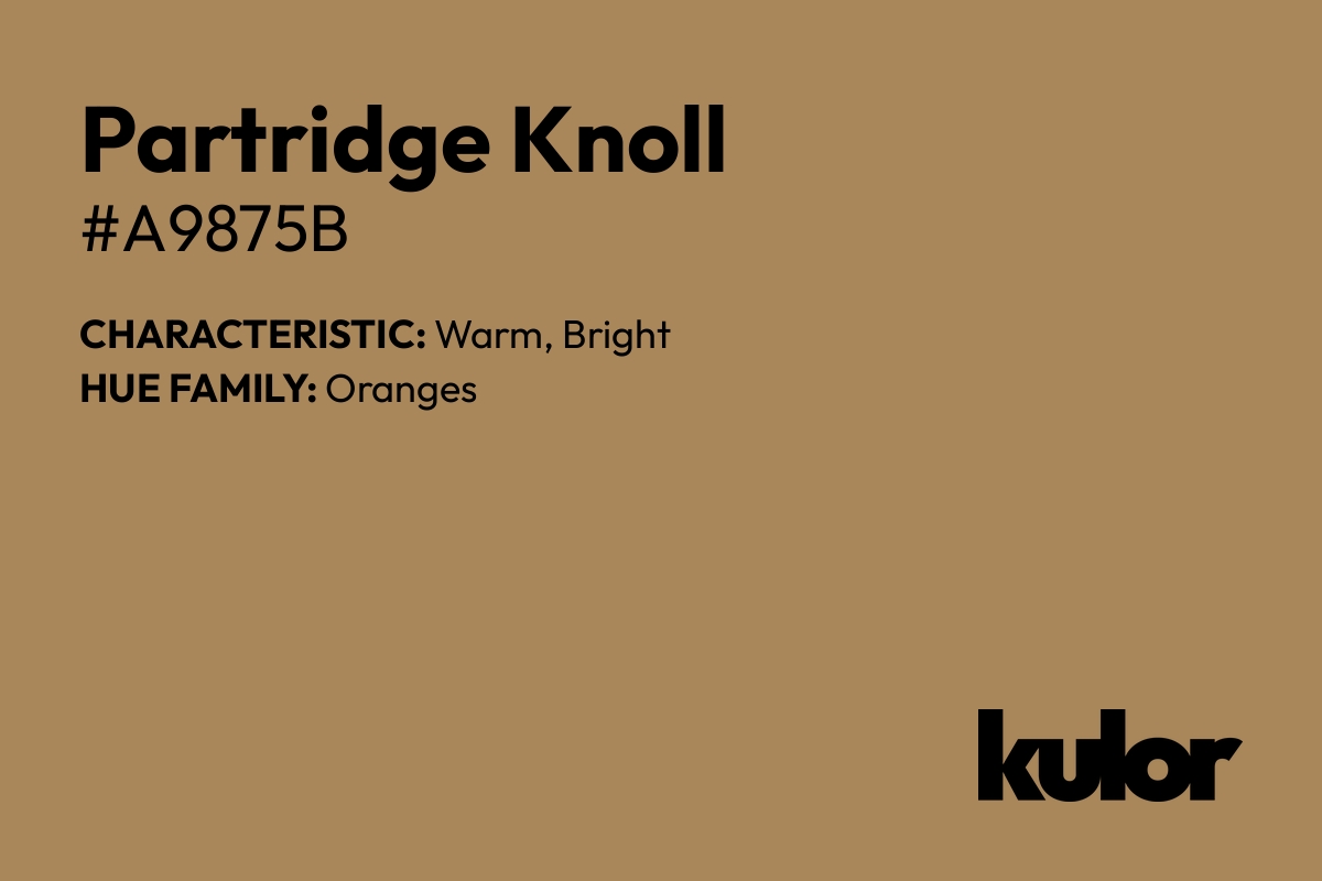 Partridge Knoll is a color with a HTML hex code of #a9875b.