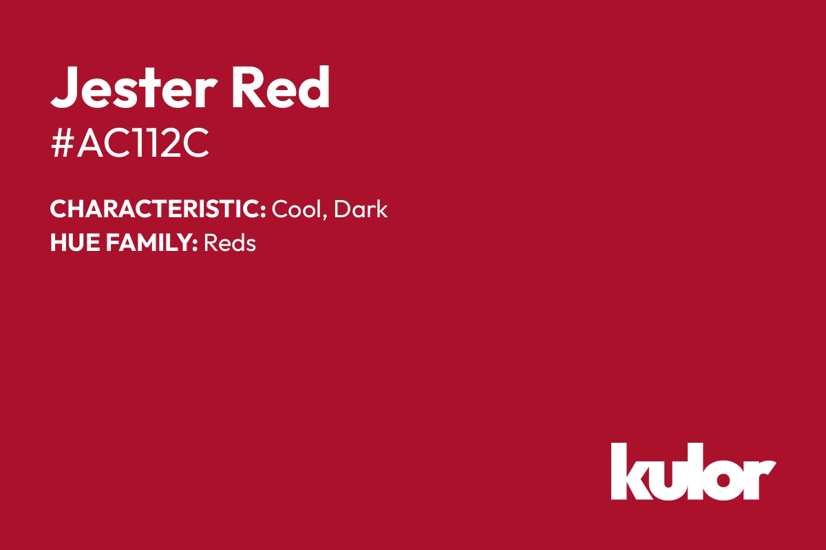 Jester Red is a color with a HTML hex code of #ac112c.