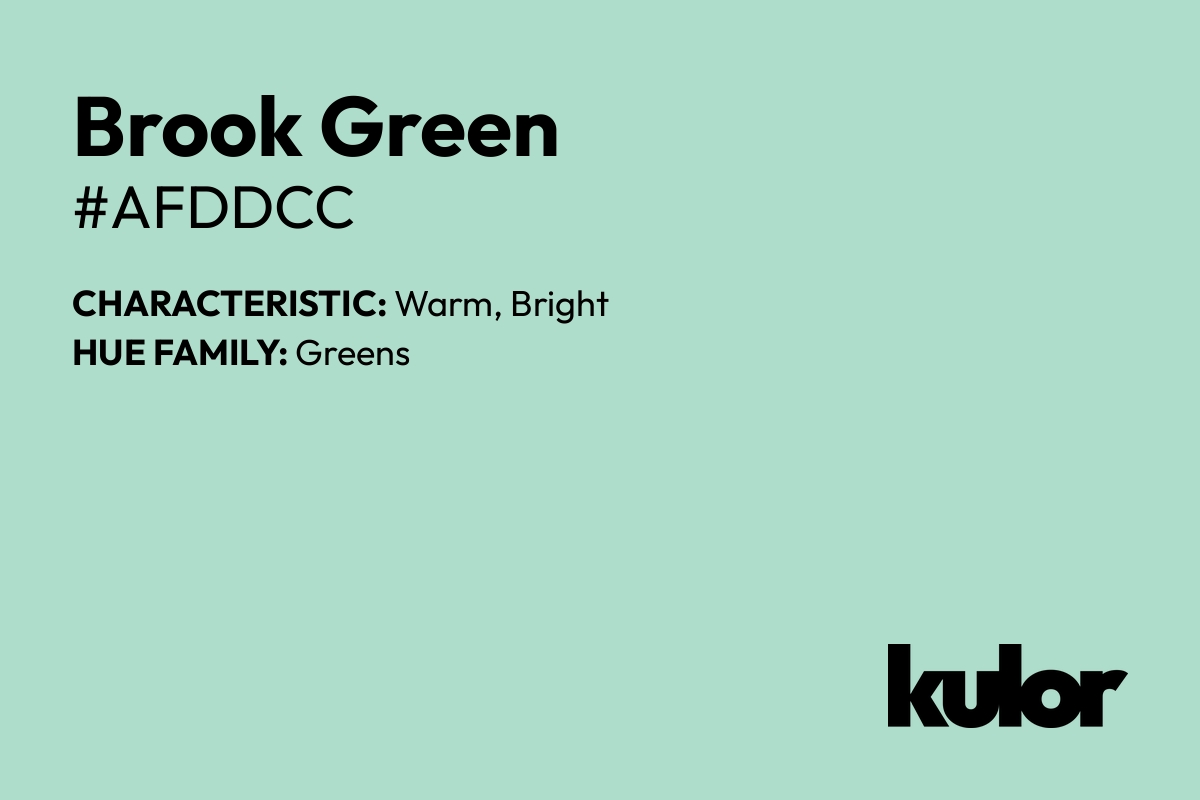 Brook Green is a color with a HTML hex code of #afddcc.