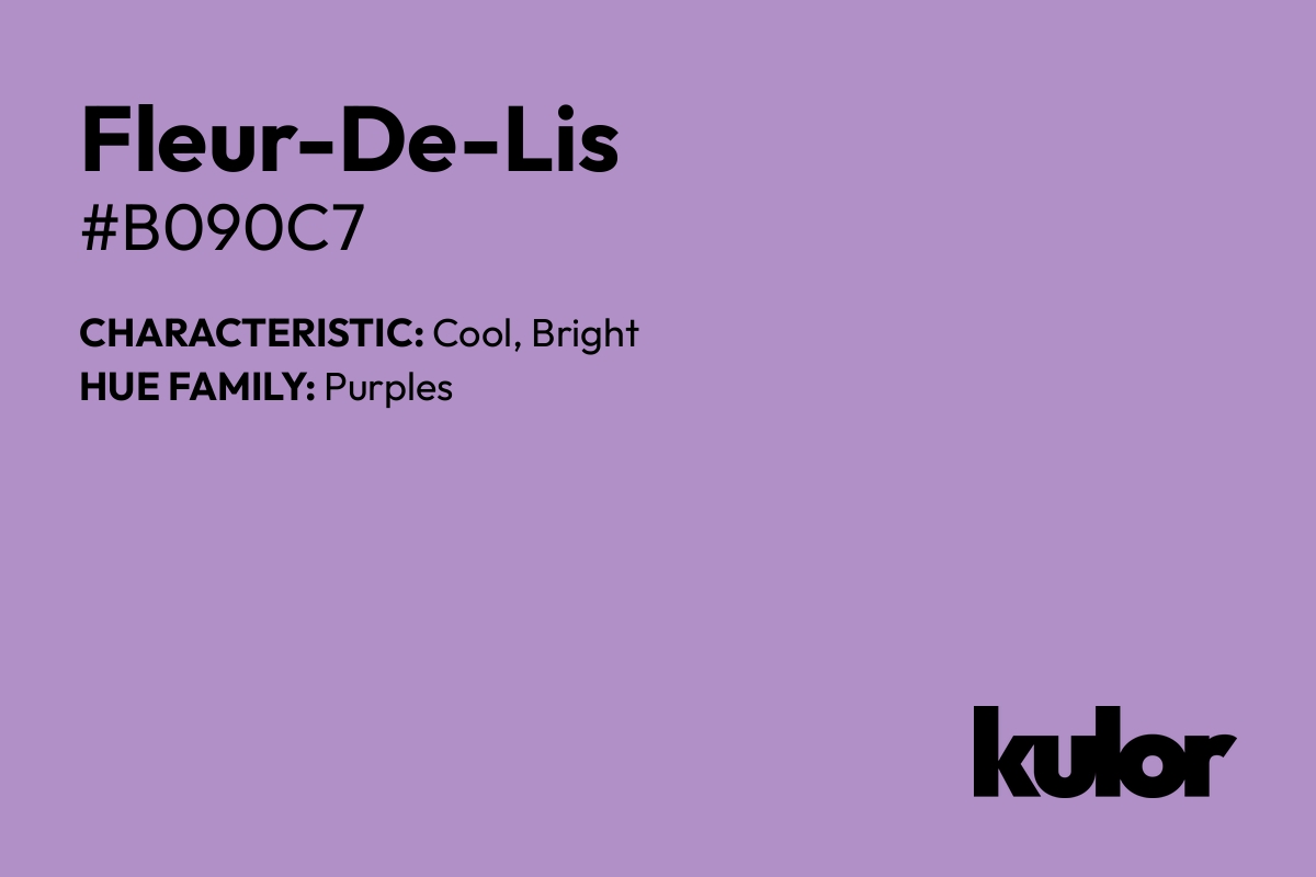 Fleur-De-Lis is a color with a HTML hex code of #b090c7.