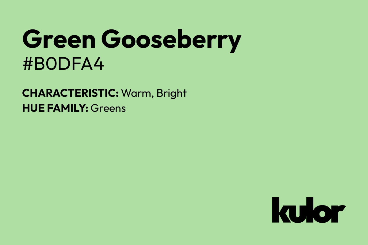 Green Gooseberry is a color with a HTML hex code of #b0dfa4.