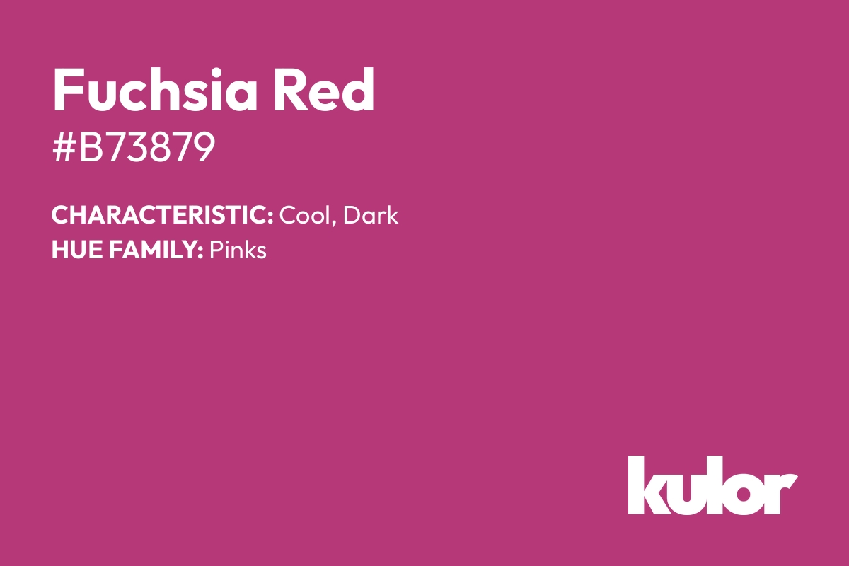 Fuchsia Red is a color with a HTML hex code of #b73879.