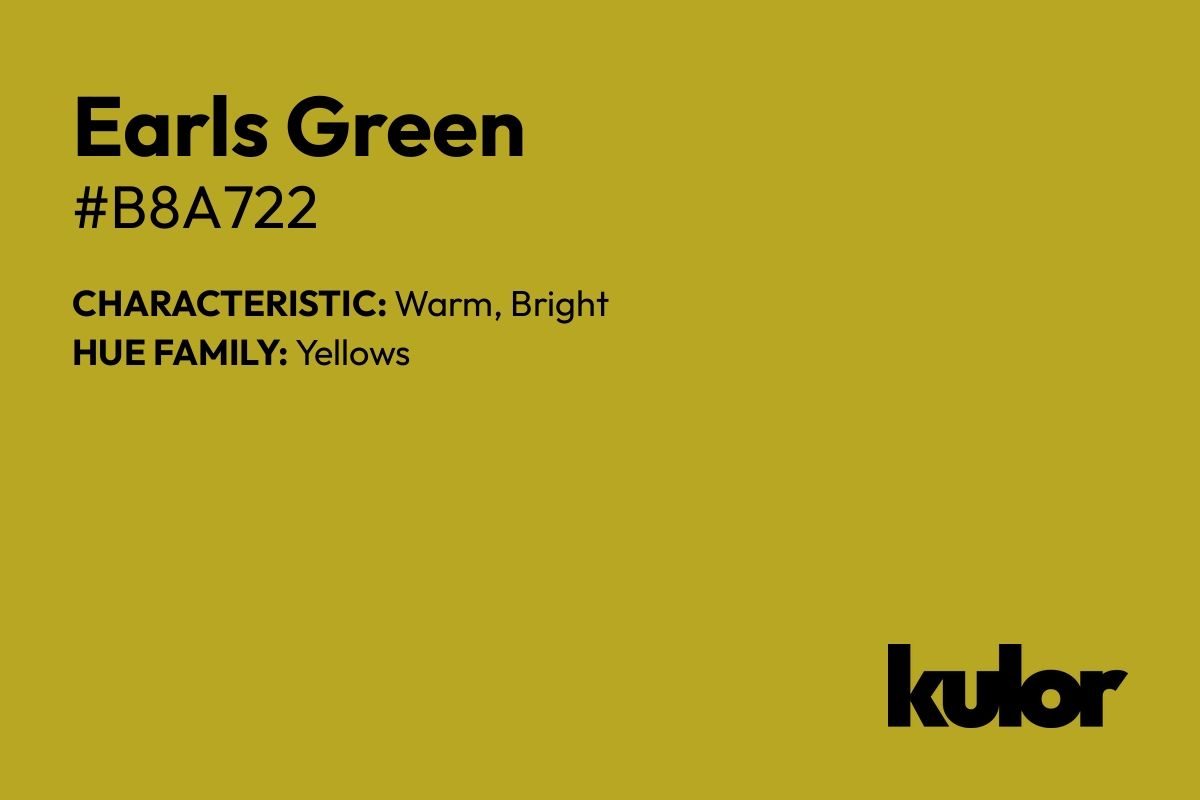 Earls Green is a color with a HTML hex code of #b8a722.