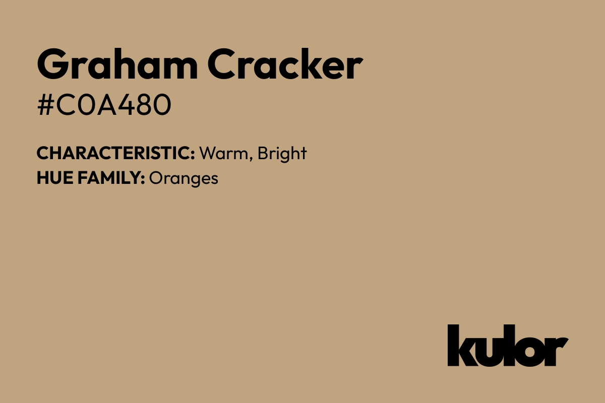 Graham Cracker is a color with a HTML hex code of #c0a480.