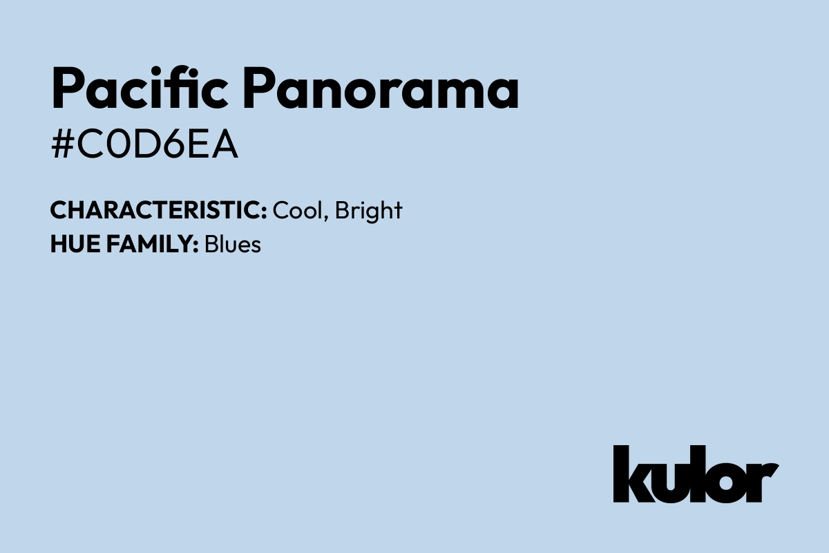 Pacific Panorama is a color with a HTML hex code of #c0d6ea.