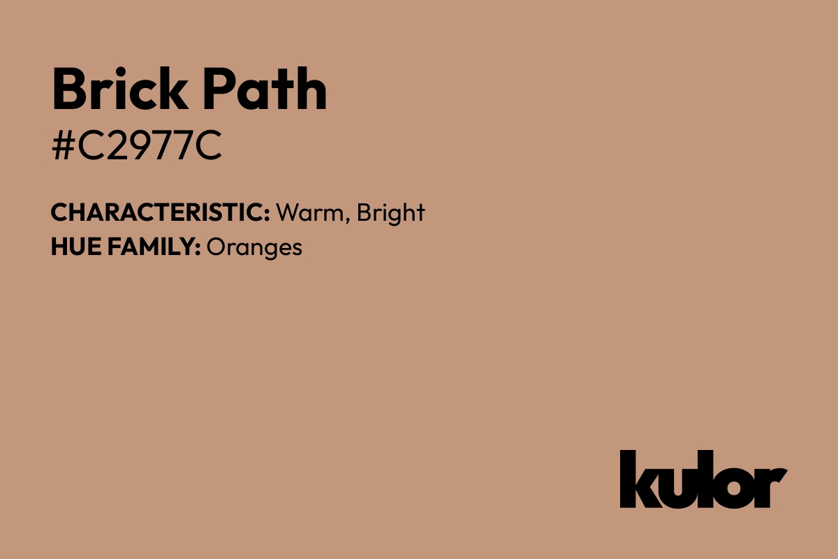 Brick Path is a color with a HTML hex code of #c2977c.