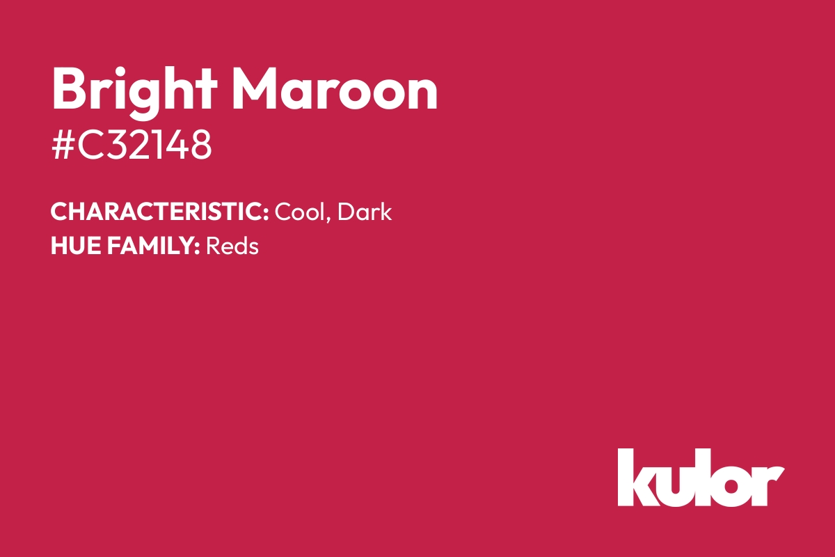 Bright Maroon is a color with a HTML hex code of #c32148.