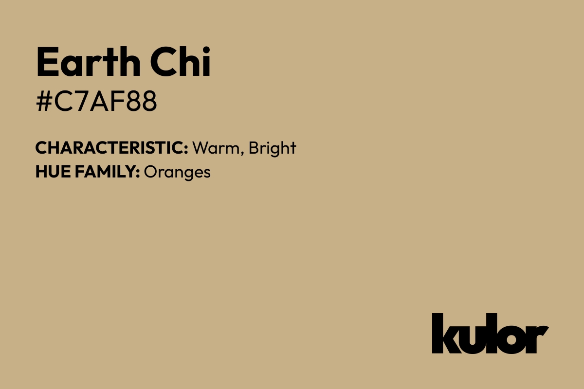 Earth Chi is a color with a HTML hex code of #c7af88.