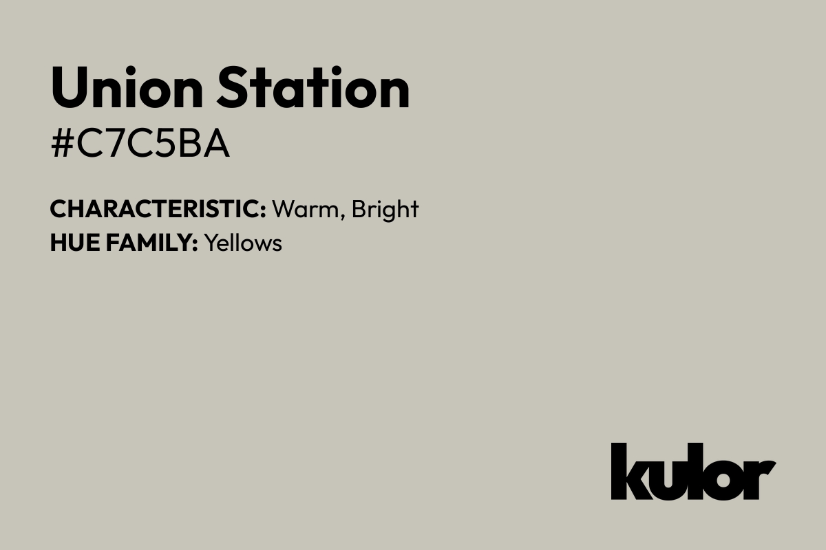 Union Station is a color with a HTML hex code of #c7c5ba.