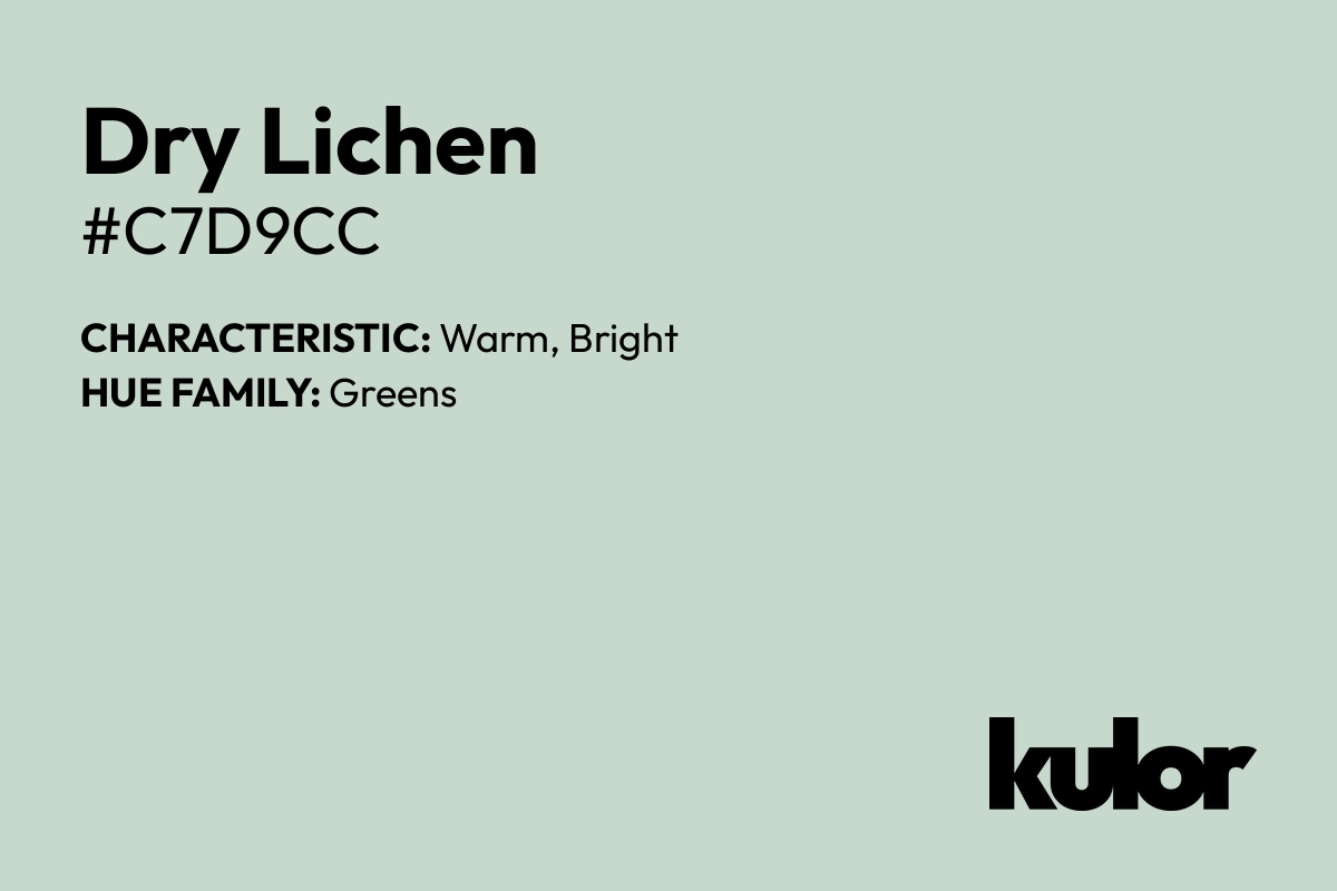 Dry Lichen is a color with a HTML hex code of #c7d9cc.