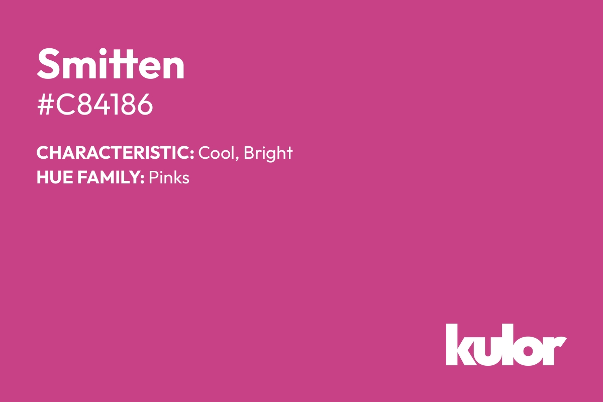 Smitten is a color with a HTML hex code of #c84186.