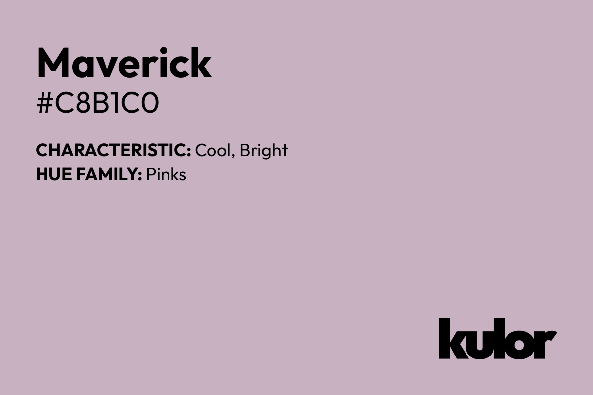 Maverick is a color with a HTML hex code of #c8b1c0.