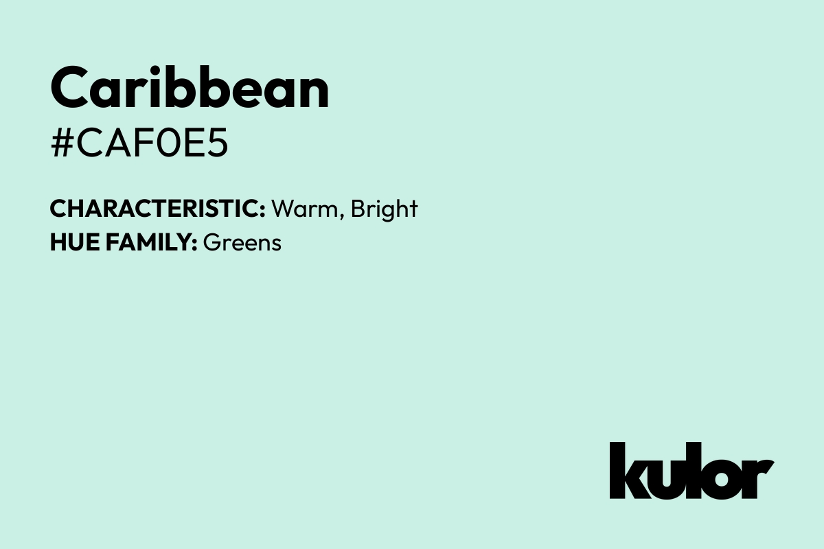 Caribbean is a color with a HTML hex code of #caf0e5.