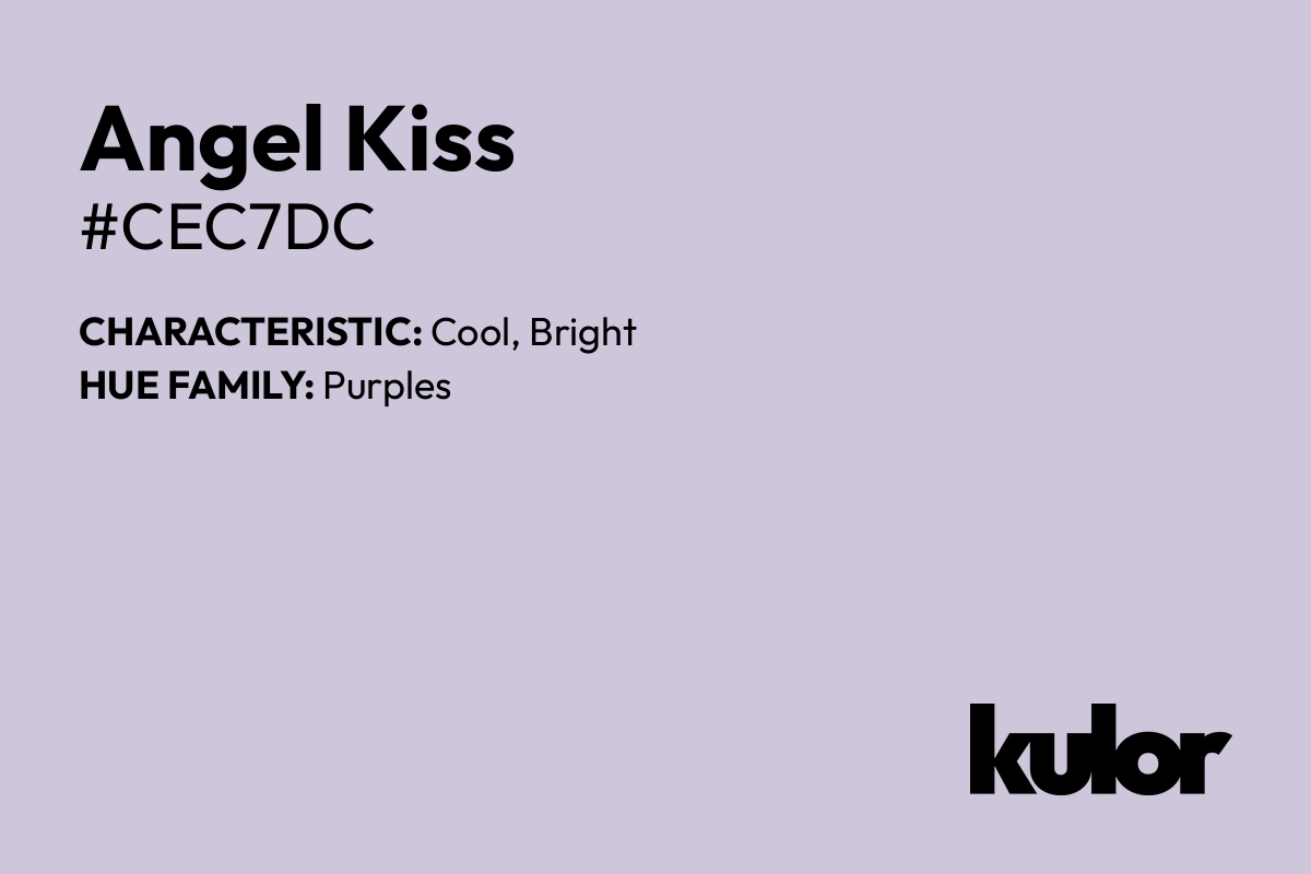 Angel Kiss is a color with a HTML hex code of #cec7dc.